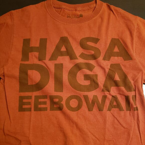 THE BOOK OF MORMON HASA DIGA EEBOWAI TEE T SHIRT Mens S Broadway Musical - Picture 2 of 5